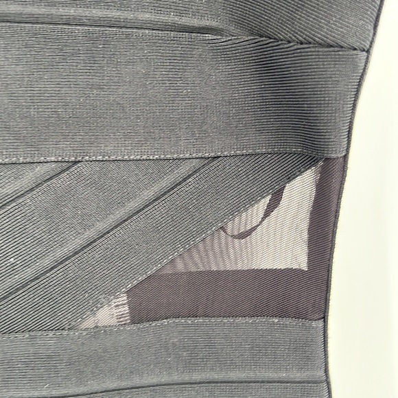 David Koma London Ribbon Mini Dress in Black - Picture 5 of 10